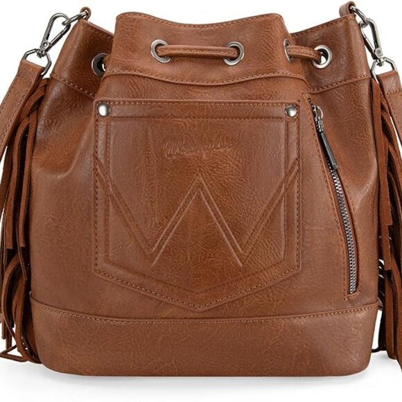 NEW! Wrangler Hobo Bags for Women Designer Aztec Bucket Purses Western Tapestry - Picture 6 of 6